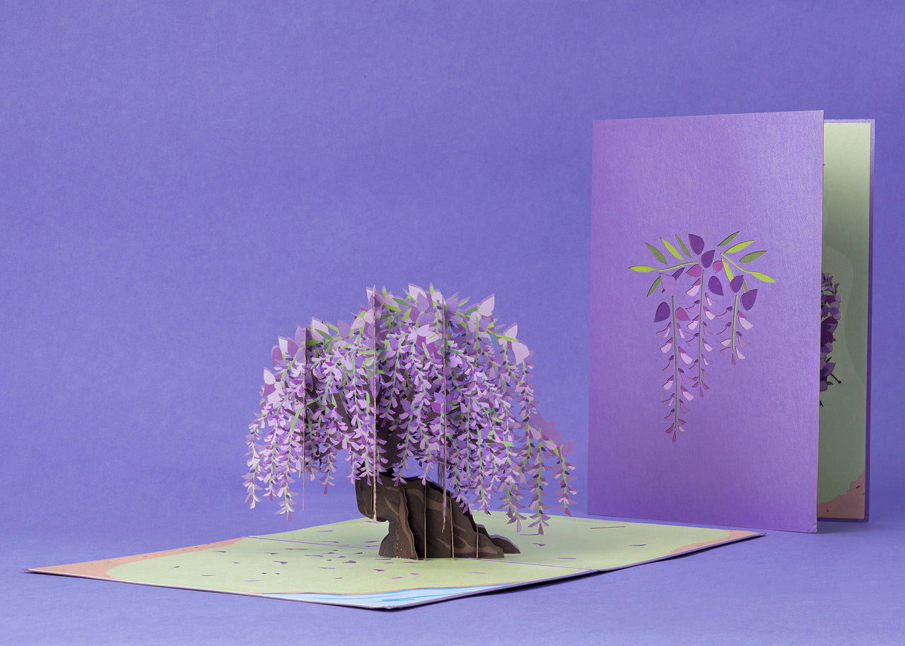 Wisteria Tree Pop Up Card