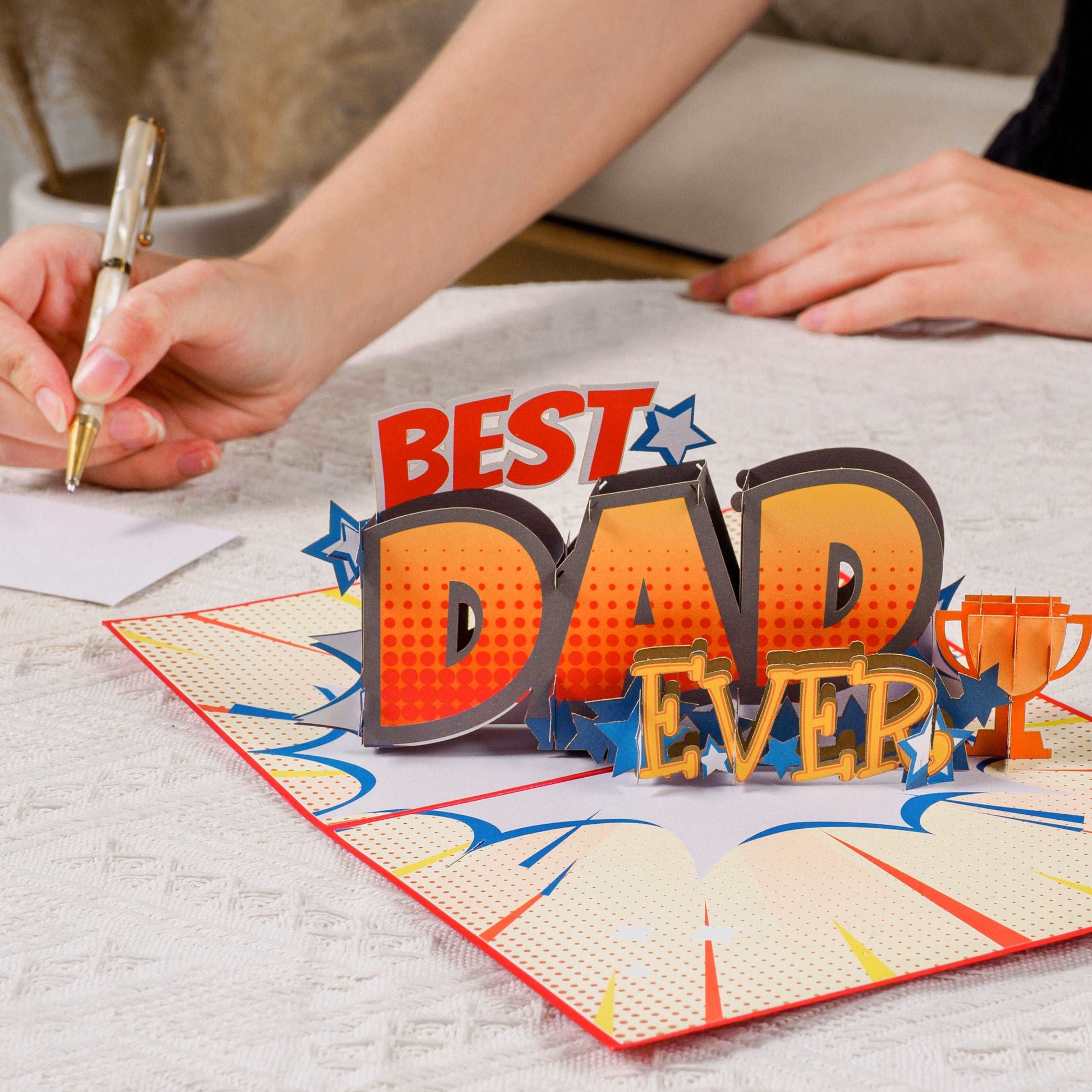 Best Dad Pop Up Card