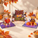 Halloween 3-pack pop-up card bundle — Bear, Dog, and Happy Halloween open on cream table (lifestyle)