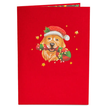 Christmas Dog Pop Up Card