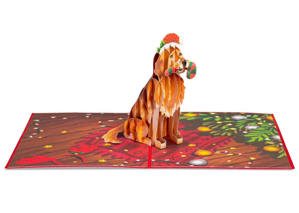 Christmas Dog Pop Up Card