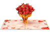 Roses Bouquet Frndly Pop Up 100% Recycled and Eco-Friendly
