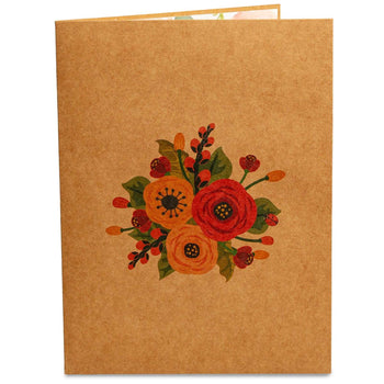 Flower Pot Frndly Pop Up Card 100% Recycled and Eco-Friendly