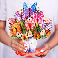 Thumbnail for HugePop Butterfly Pop Up Flower Bouquet
