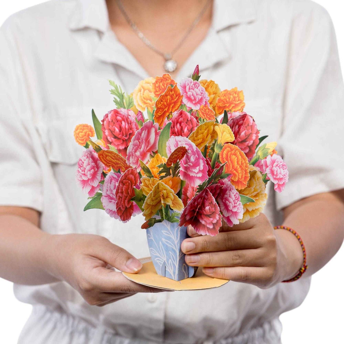 Carnation Bouquet Pop-Up Card for Meaningful Moments