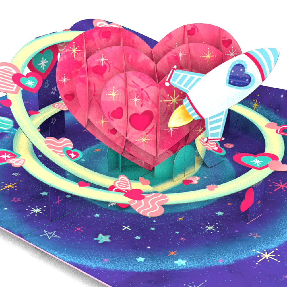 Love Galaxy Pop Up Card