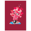 Love Vespa Valentines Day Pop Up Card