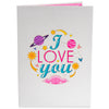I Love You To The Moon And Back Valentines Day Pop Up Card