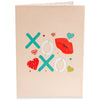 XOXO Hugs & Kisses Valentines Day Pop Up Card