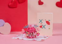 Thumbnail for XOXO Hugs & Kisses Valentines Day Pop Up Card