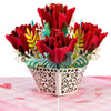 Lovely Roses Valentines Day Pop Up Card