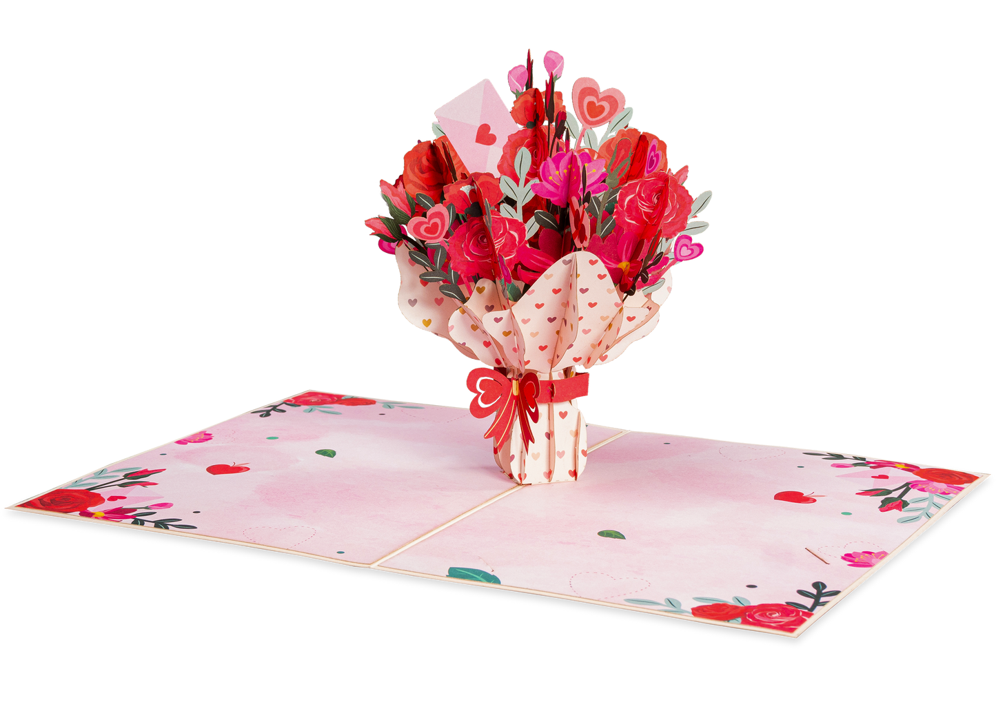 Love Bouquet Pop Up Card - 5" x 7"