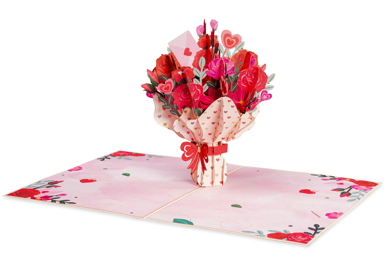 Love Bouquet Pop Up Card