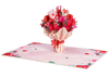 Love Flower Bouquet Valentines Day Pop Up Card