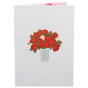 Love Roses Valentines Day Pop Up Card