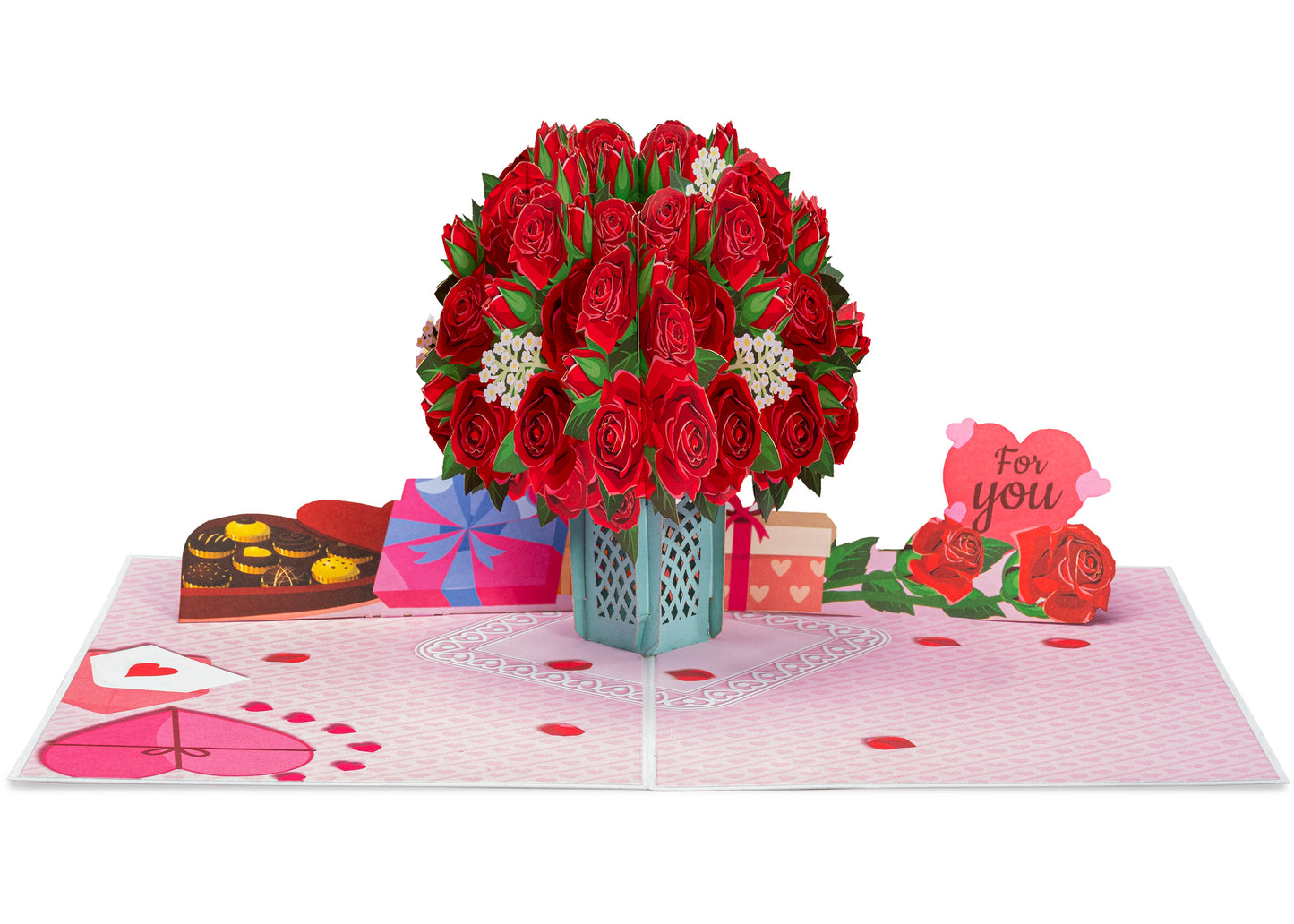 Lovely Roses Pop Up Card