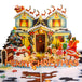 Paper Love Pop Up Cards - Decorated House Pop Up Christmas Card