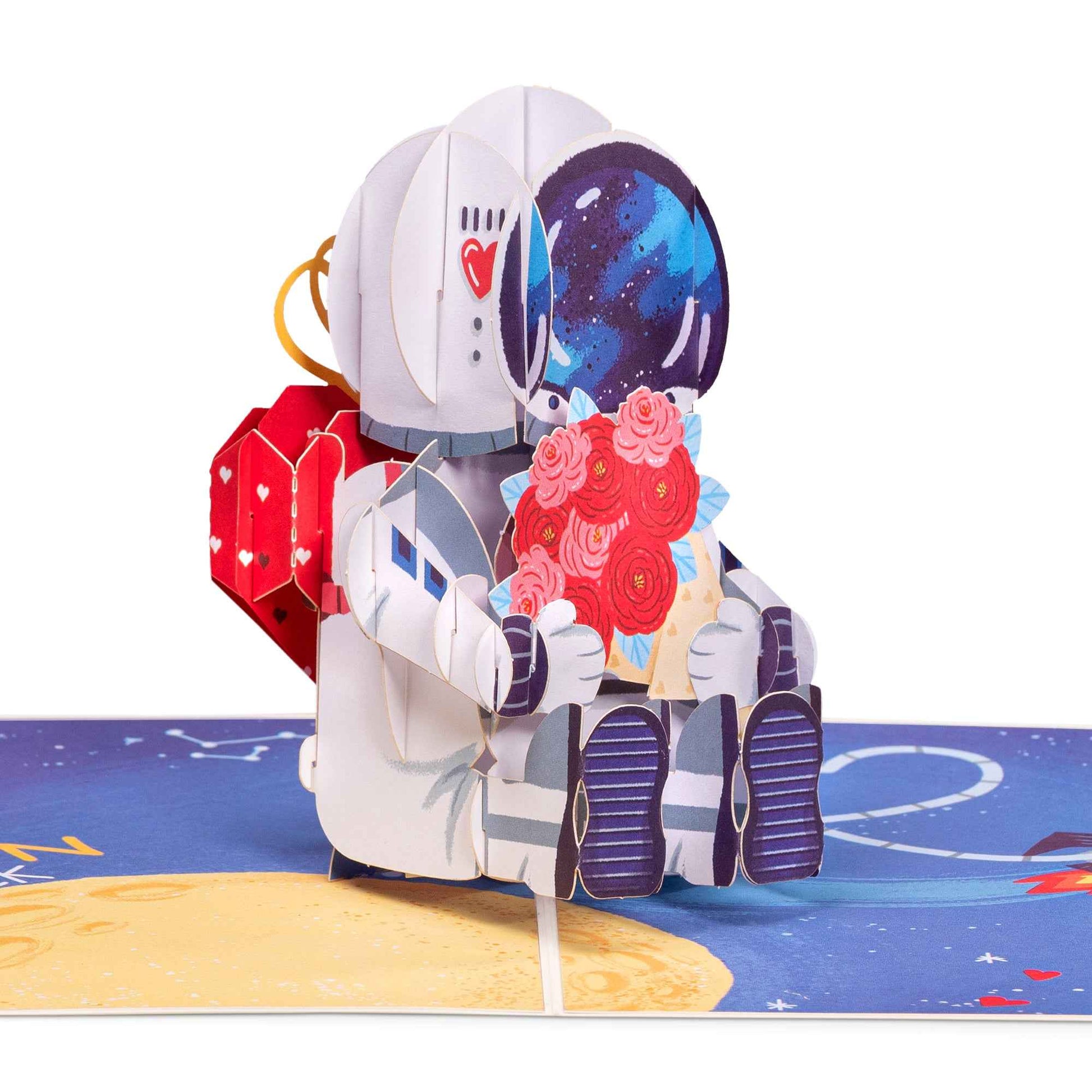 Paper Love Pop Up Cards - Love Astronaut - 5" x 7"