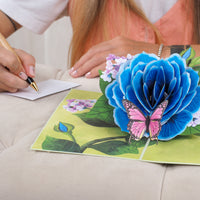 Thumbnail for Blue Rose Pop Up Card
