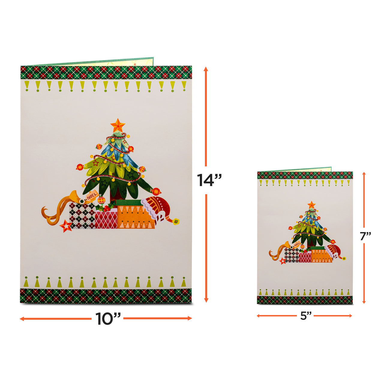 Merry Christmas, Jumbo Card With Envelope and Note Tag