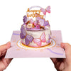 Butterfly Birthday Cake Pop Up Card - 5"x7"