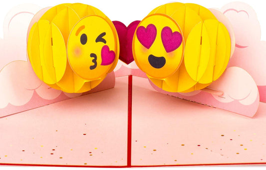 Emoji Love Pop Up Card