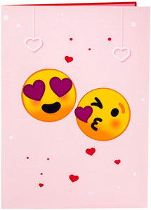 Emoji Love Pop Up Card