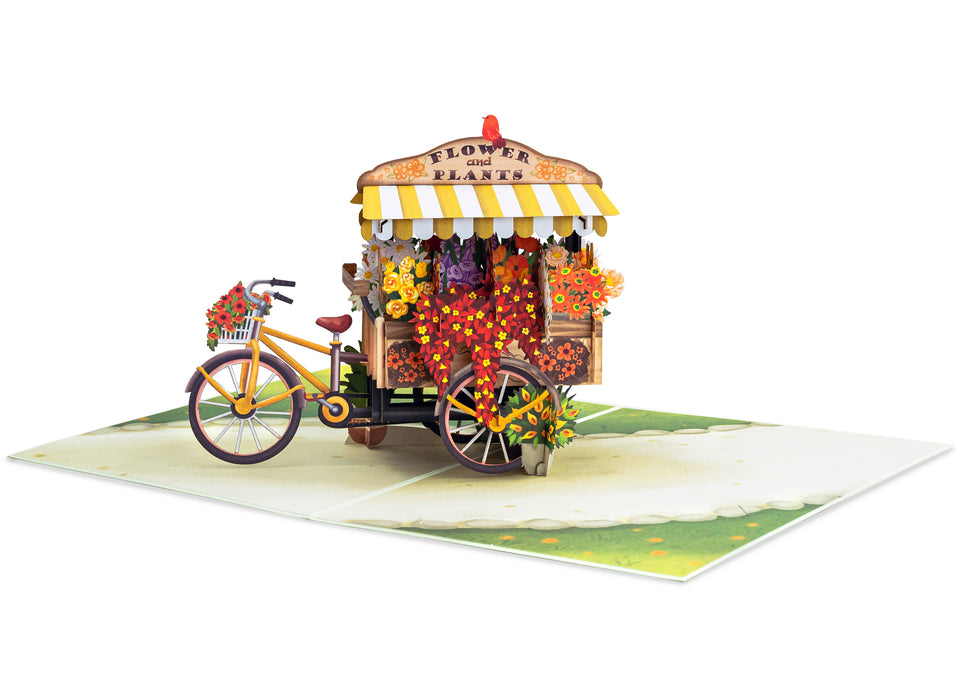 Flower Bike Pop Up Card