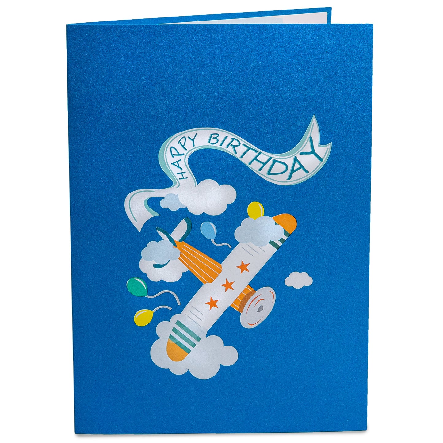 Happy Birthday Biplane Pop Up Card