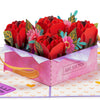 boxes of roses, 3D flower card
