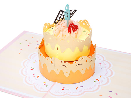 Birthday Cake Pop Up Card