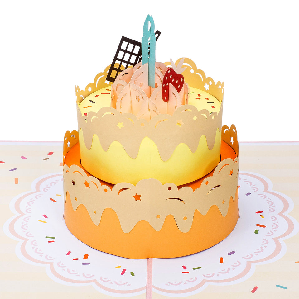 Birthday Cake Pop Up Card