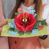 Camellia Flower Pop Up Card