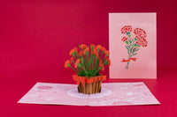 Thumbnail for Carnations Pop Up Card