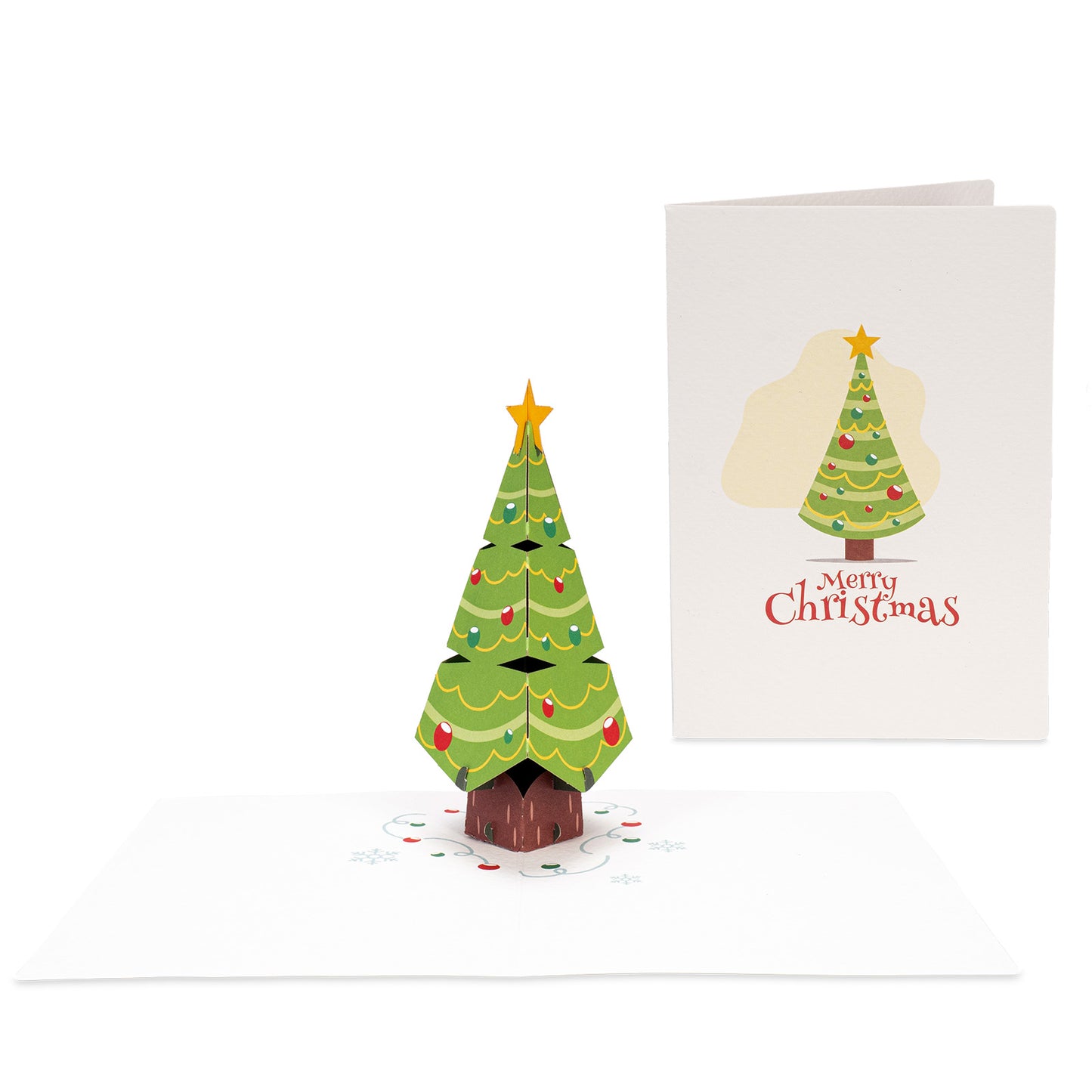 Christmas pop-up Note Cards, Assorted 5 Pack | 3.5" x 2.5"