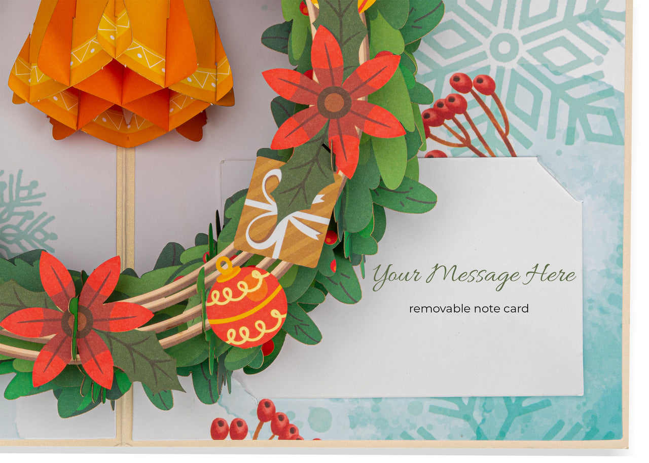 Christmas Wreath Pop Up Card