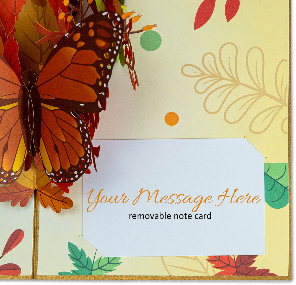 Fall Butterfly Pop Up Card