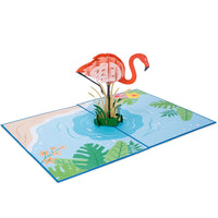 Thumbnail for Flamingo Pop Up Card