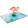 Flamingo Pop Up Card