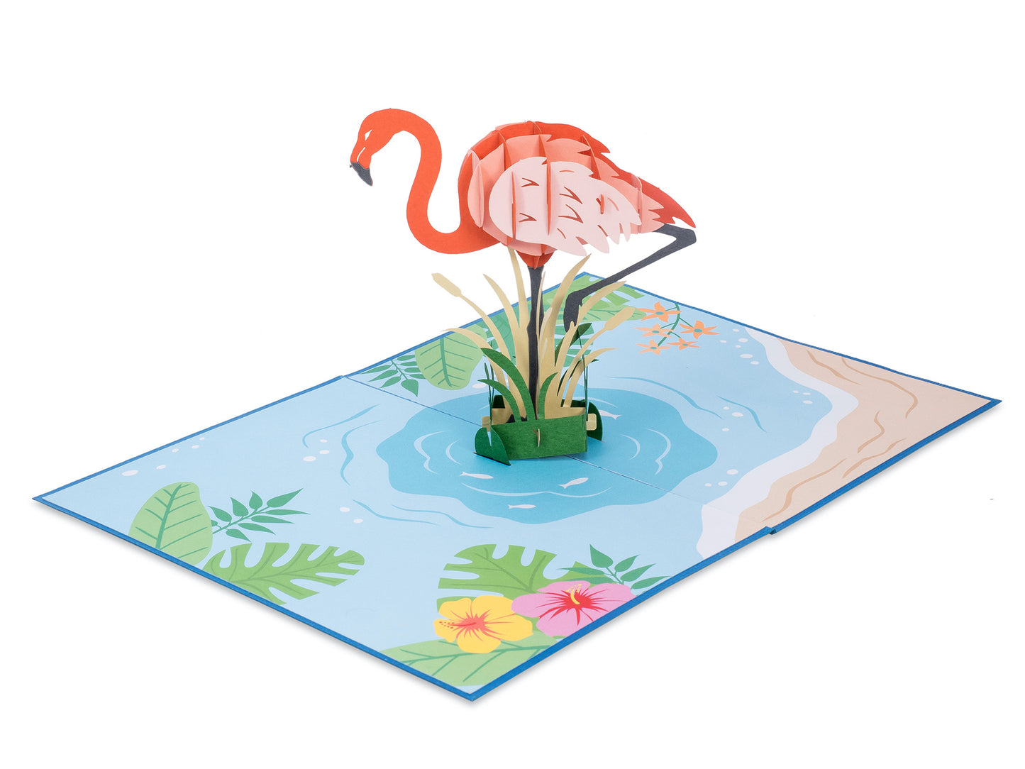 Flamingo Pop Up Card