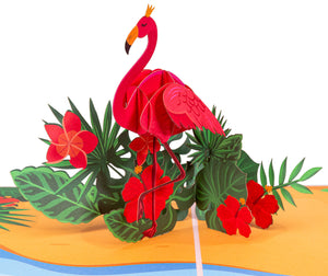 Flamingo Pop Up Card