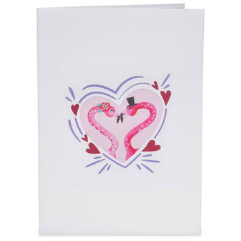 Flamingo Love Pop Up Card