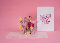 Thumbnail for Flamingo Love Pop Up Card