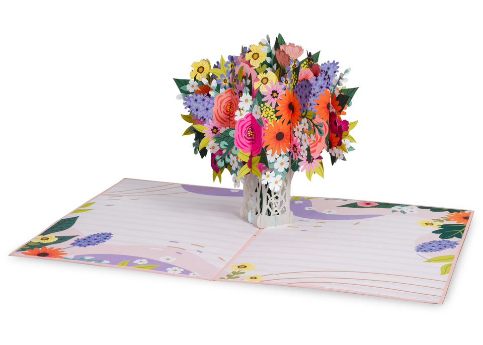 Floral Arrangement Pop Up Card
