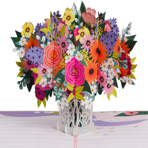 Floral Arrangement Pop Up Card