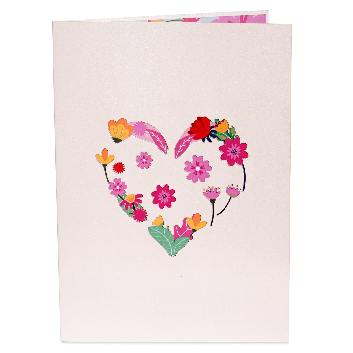 Floral Heart Pop Up Card