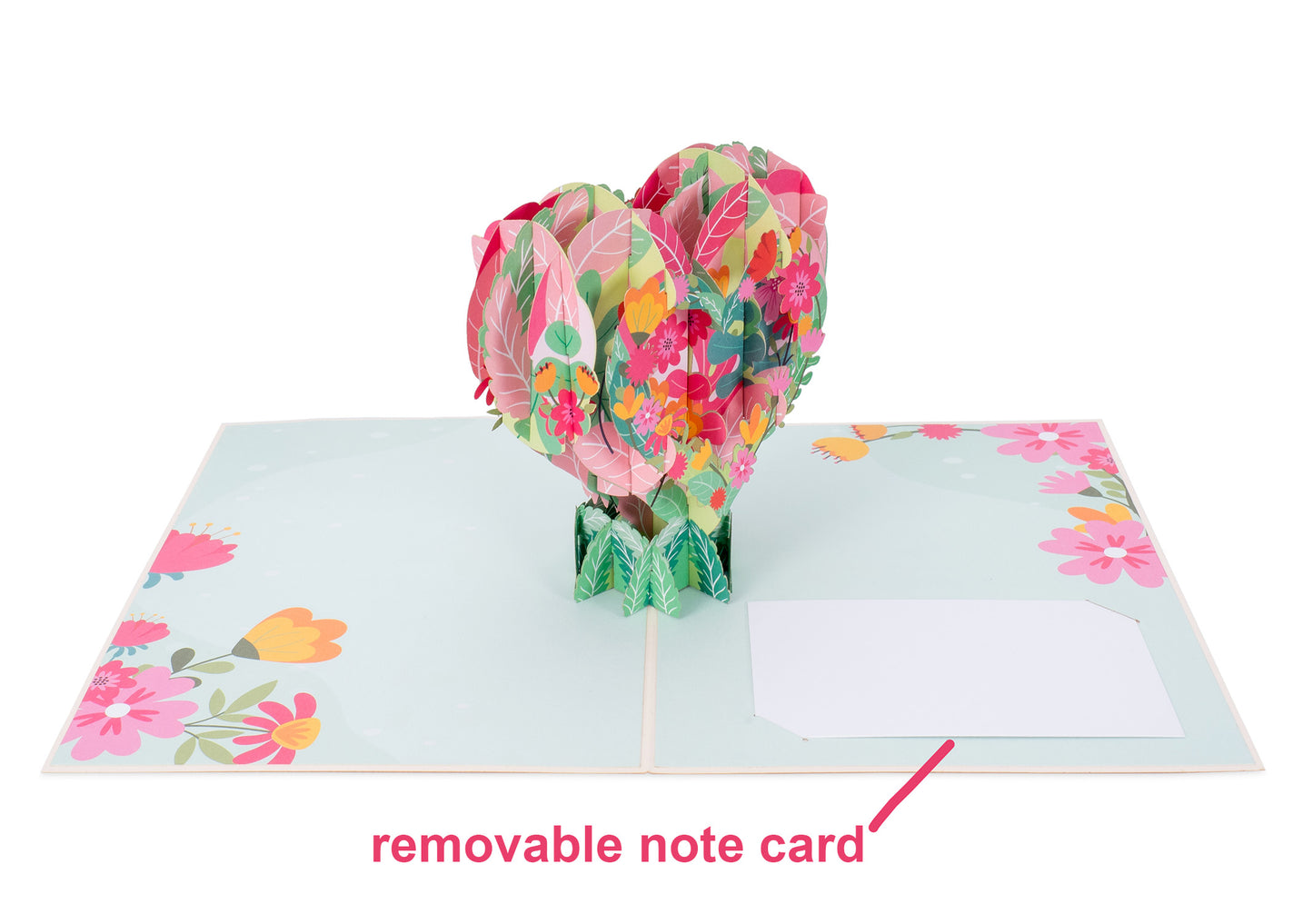 Floral Heart Pop Up Card