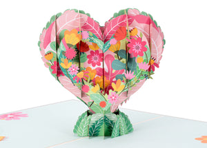 Floral Heart Pop Up Card