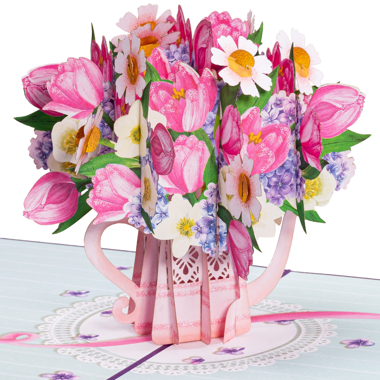 Flower Watering Can Pop Up Card