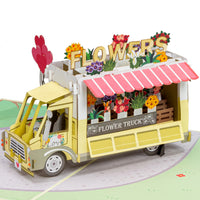 Flower Truck Pop Up Card